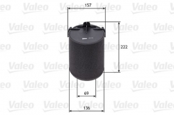 VALEO 585742 Hava Filtresi