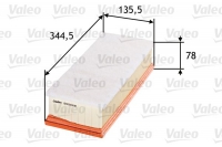 VALEO 585028 Hava Filtresi