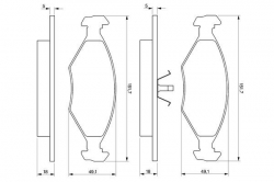 BOSCH 0986424514 Ön Balata