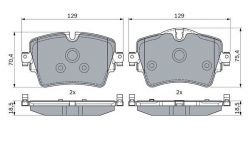 BOSCH 0986494940 Ön Fren Balata