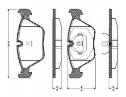 Ön Fren Balatası Bmw 34111160451