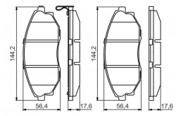 BOSCH 0986495353 Ön Fren Balata