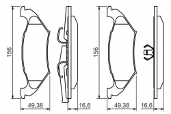 BOSCH 0986494495 Ön Fren Balata