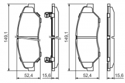BOSCH 0986424696 Fren Balatası Ön