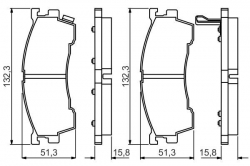 BOSCH 0986495265 Ön Fren Balata