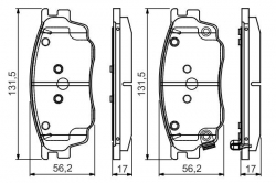 BOSCH 0986495087 Ön Fren Balata