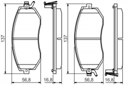 BOSCH 0986495125 Ön Fren Balata