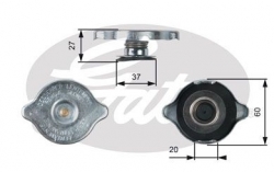 GATES RC217 Radyatör Yedek Su Depo Kapağı