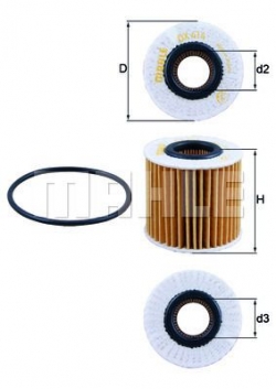 MAHLE OX414D2 Yağ Filtresi
