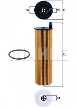 MAHLE OX823/6D Yağ Filtresi