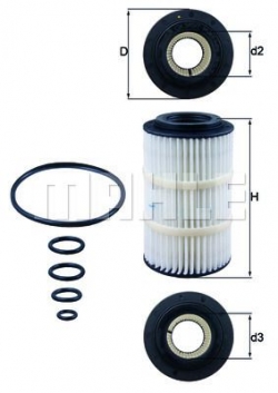 MAHLE OX345/7D Yağ Filtresi