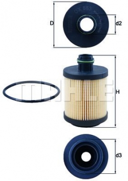 MAHLE OX553D Yağ Filtresi