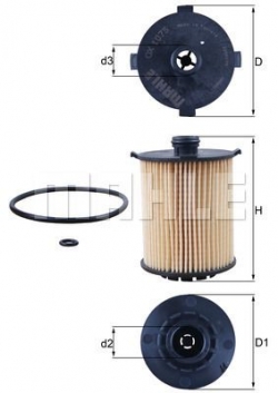 MAHLE OX1075D Yağ Filtresi