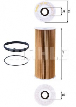 MAHLE OX381D Yağ Filtresi