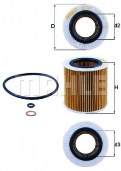 MAHLE OX387D Yağ Filtresi