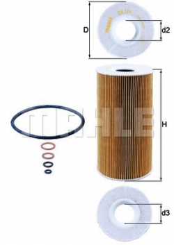 MAHLE OX126D Yağ Filtresi