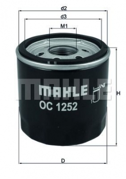 MAHLE OC1252 Yağ Filtresi