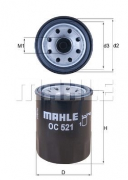 MAHLE OC521 Yağ Filtresi
