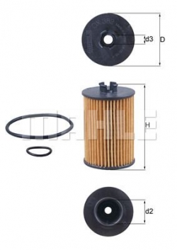 MAHLE OX382D Yağ Filtresi