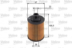VALEO 586530 Yağ Filtresi