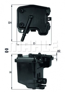 MAHLE KL431D Yakıt Filtresi