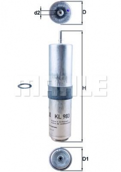 MAHLE KL983D Yakıt Filtresi