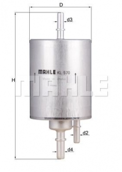 MAHLE KL570 Yakıt Filtresi