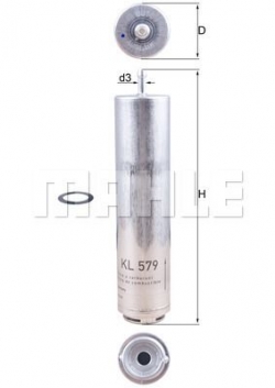 MAHLE KL579D Yakıt Filtresi
