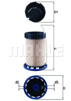 MAHLE KX492 Yakıt Filtresi