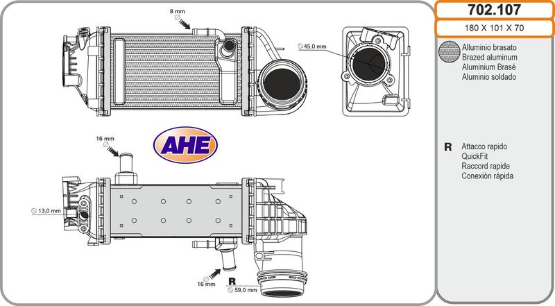 Turbo Radyatörü AHE 702.107