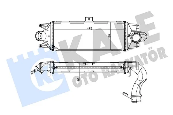 Turbo Radyatörü  IVECO ORJINAL 5801349168