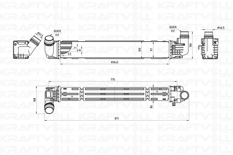 Turbo Radyatörü  KRAFTVOLL 08030032