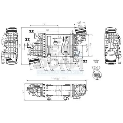 Turbo Radyatörü  VOLKSWAGEN ORJINAL 04L145749H