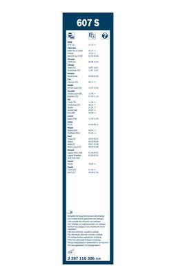 BOSCH 3397118306 Silecek Süpürgesi Ön Takım - . Görsel