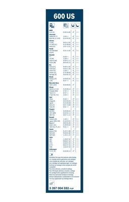 BOSCH 3397004592 Silecek Süpürgesi Ön - . Görsel
