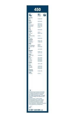 BOSCH 3397118505 Silecek Süpürgesi Ön Takım - . Görsel