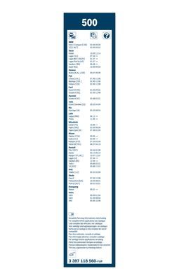 BOSCH 3397118560 Silecek Süpürgesi Ön Takım - 3. Görsel