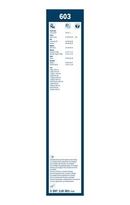 BOSCH 3397118301 Silecek Süpürgesi Ön Takım - . Görsel