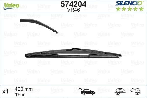 VALEO 574204 Sılecek Süpürgesı Ön