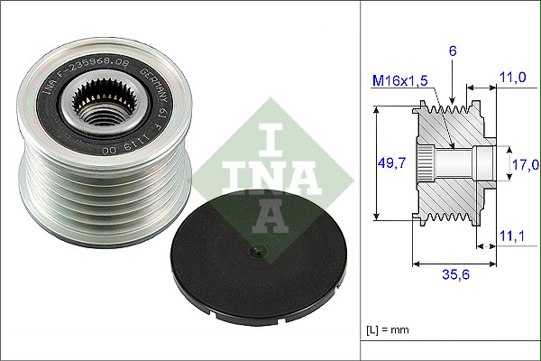 INA 535008610 Alternatör Kasnağı - . Görsel