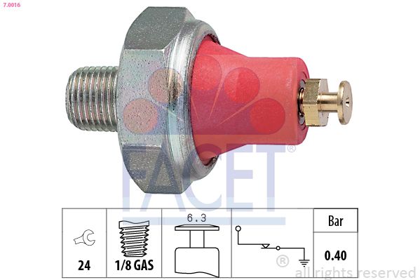 Yağ Basınç Şalteri Made İn İtaly - Oe Equivalent FACET 7.0016