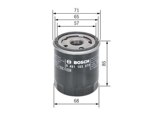 BOSCH 0451103372 Yağ Filtresi - . Görsel