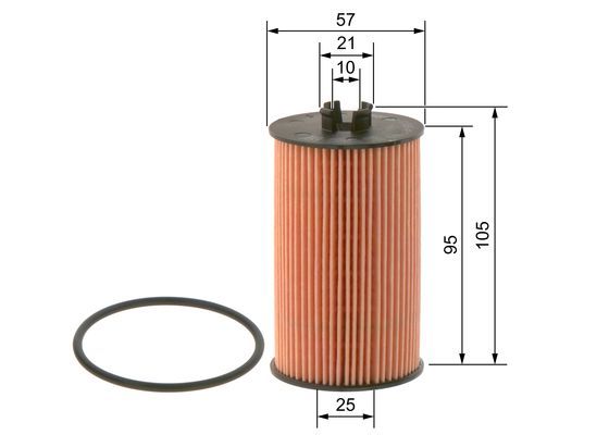 BOSCH 09864B7009 Yağ Filtresi - . Görsel