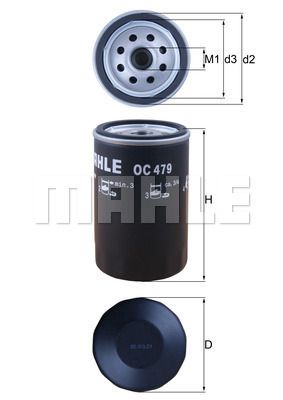 MAHLE OC479 Yağ Filtresi