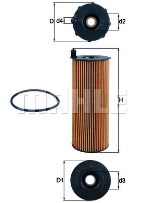 MAHLE OX196/1D1 Yağ Filtresi