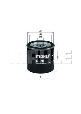 MAHLE OC90OF Yağ Filtresi