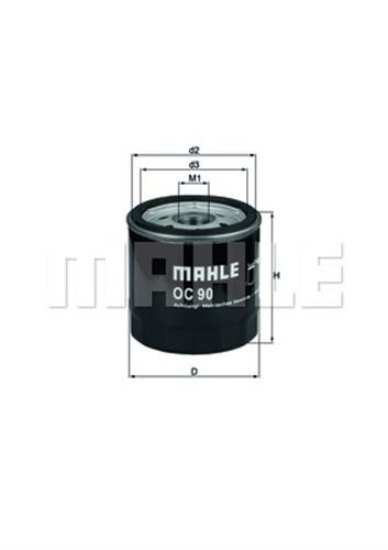 MAHLE OC90OF Yağ Filtresi - . Görsel