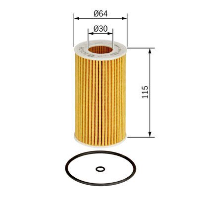BOSCH 1457437002 Yağ Filtresi - . Görsel