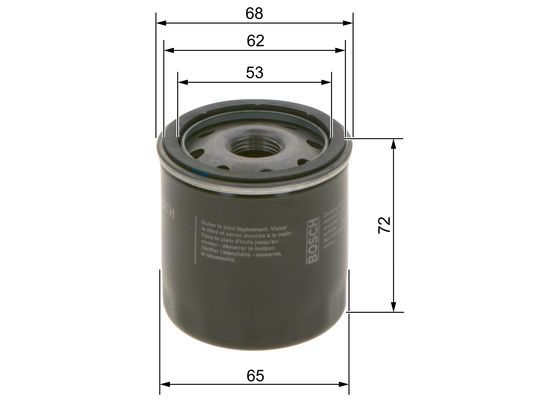 BOSCH 0986452028 Yağ Filtresi - . Görsel