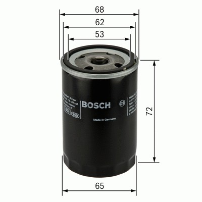 BOSCH 0986452028 Yağ Filtresi - . Görsel